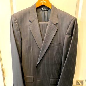 Jos. A. Bank Charcoal Pinstripe Suit